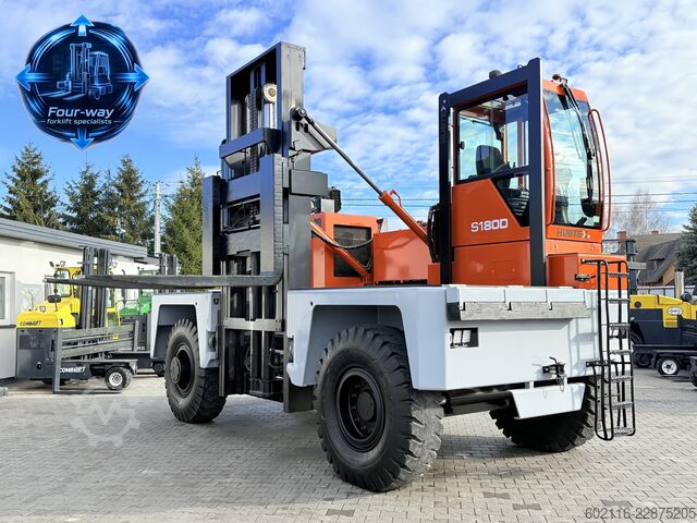 Side loader forklift Hubtex S180D DIESEL DUPLEX 3500 POSITIONER