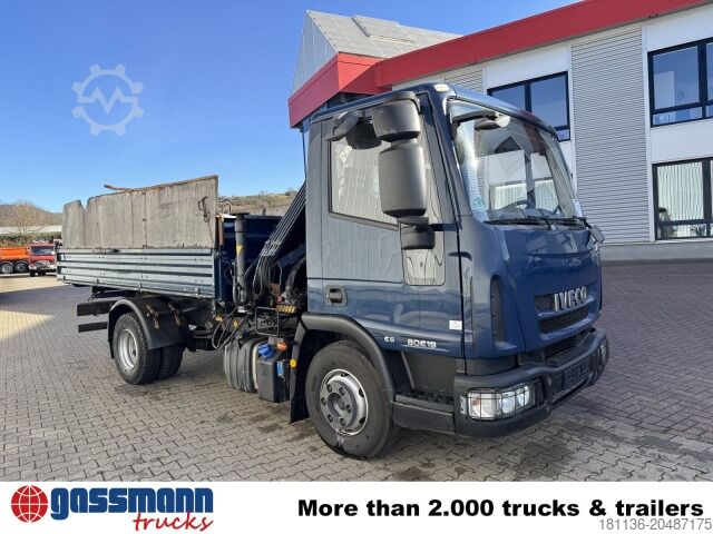 Damperli panelvan Iveco EuroCargo ML80E19 4x2 mit Kran Hiab XS055B-2