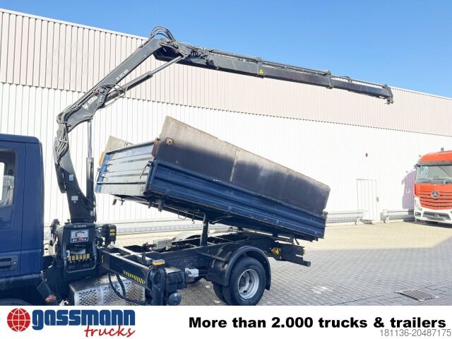 Damperli panelvan Iveco EuroCargo ML80E19 4x2 mit Kran Hiab XS055B-2