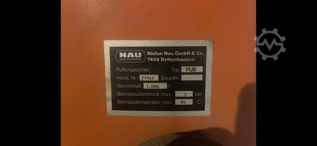 Energiebesparende ketel Hertz 43 50 kw 95 graden doorstroming 3 bar druk Buffertank 1000 liter olieb Hertz 43 / 50