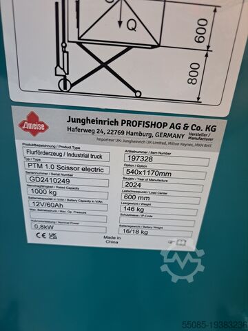 Andere vorkheftrucks & industriële trucks PTM1.0Scissor