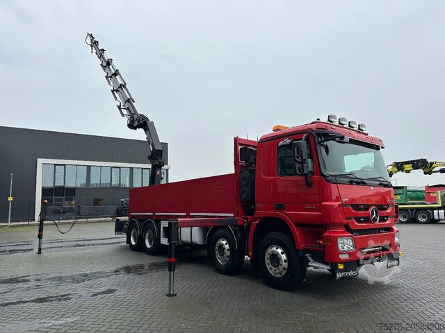 Jeřábové vozidlo Mercedes-Benz Actros 4151 V8 8x4 Hiab 477 E-6, Winch Euro 5