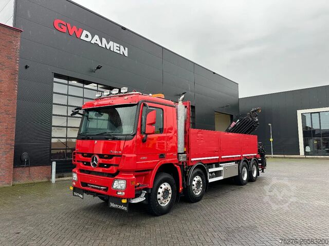 Jeřábové vozidlo Mercedes-Benz Actros 4151 V8 8x4 Hiab 477 E-6, Winch Euro 5