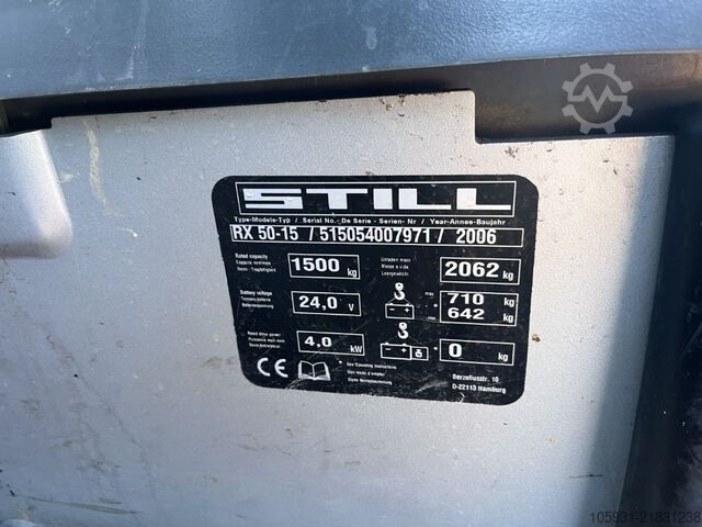 Stivuitor electric cu 3 roți Still RX50-15