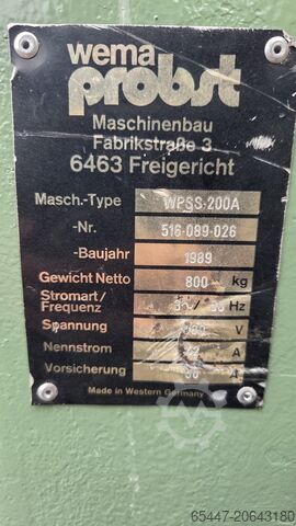 Kéreglehúzó WEMA-PROBST WPSS200A Wema wpss200a