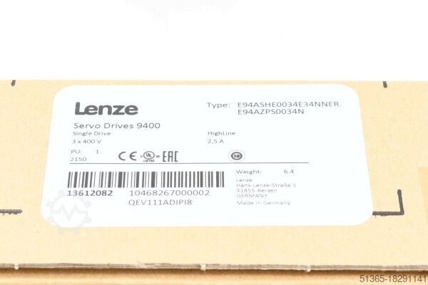Frequenzumrichter Lenze 13612042 + 13041598
