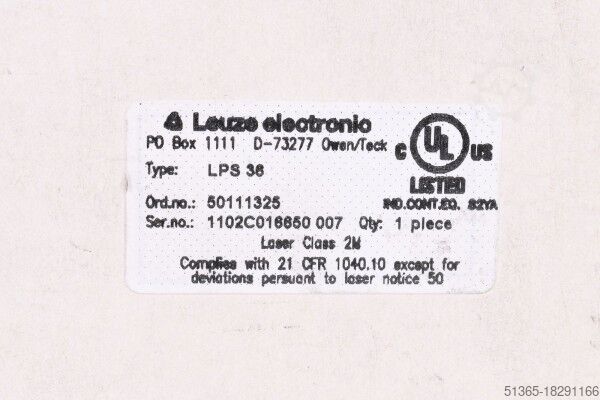 Vonalprofil érzékelő, V01.20 Leuze Electronic 50111325