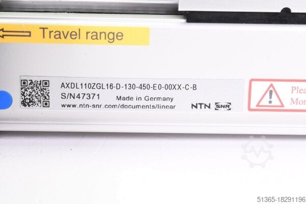 Unidad lineal con engranaje planetario NP SNR AXDL110ZGL16-D-130-450-E0-00XX-C-B