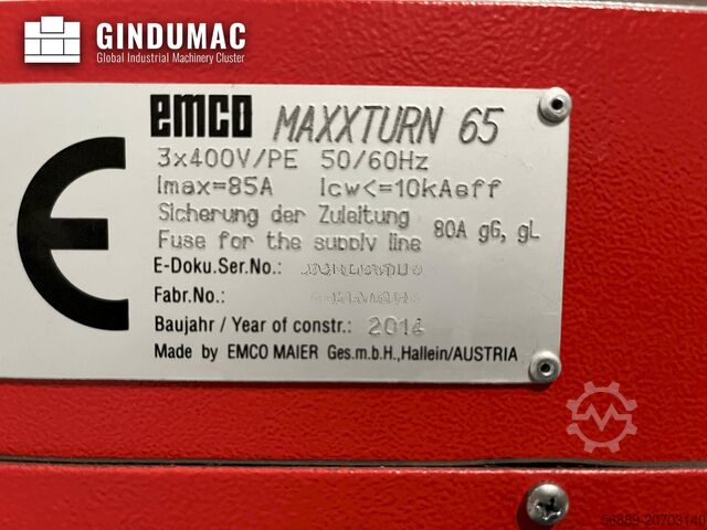 Horizontal Turning Machine EMCO MaxxTurn 65 SMY
