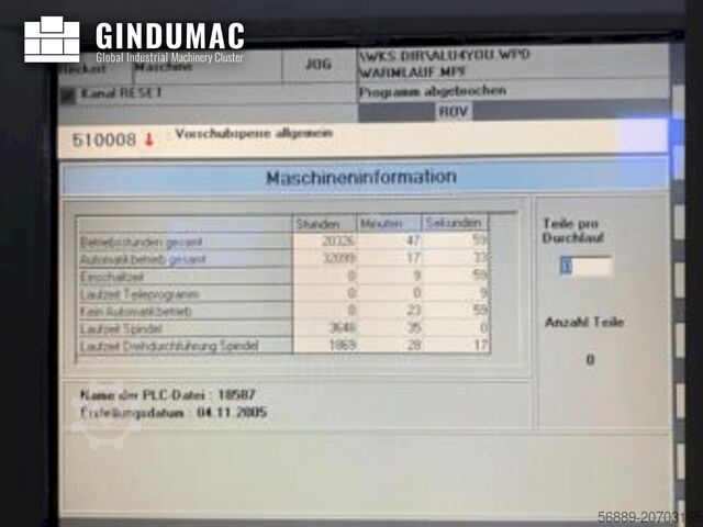 Centrul de prelucrare orizontală Starrag Heckert Dynamic CWK 400D