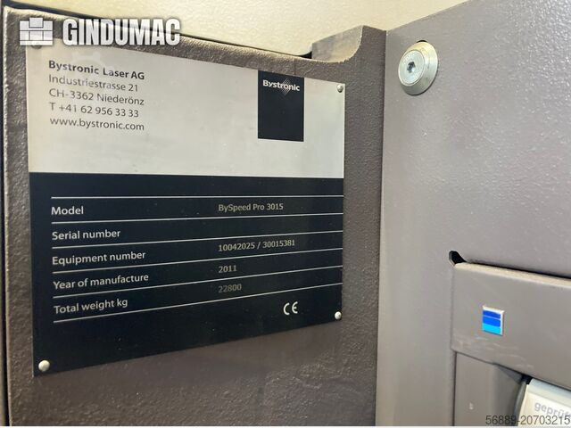 Máquina de corte a laser CO2 Bystronic BySpeed Pro 3015