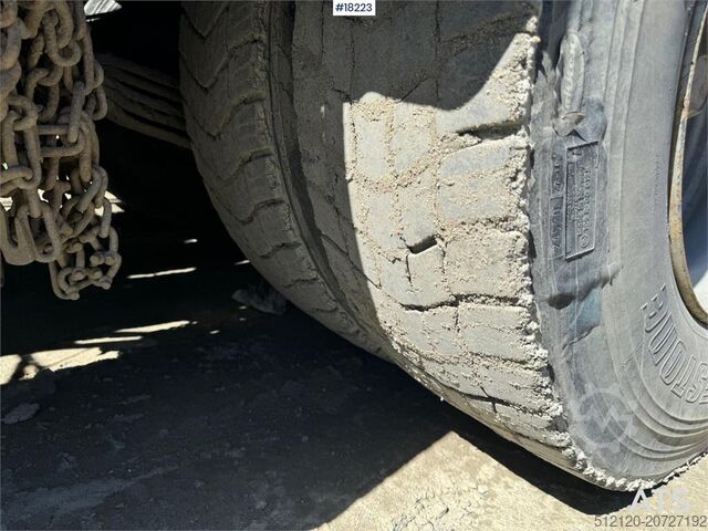 System med krogarm Scania 124G hook truck w/ Palift hook with articulation S