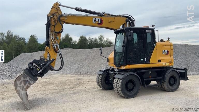 Crawler excavator CAT M315 wheel digger w/ tilt and bucket