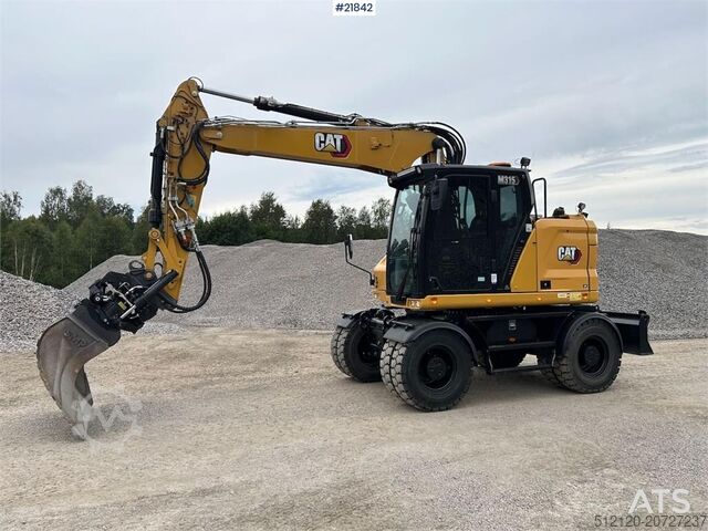 Crawler excavator CAT M315 wheel digger w/ tilt and bucket