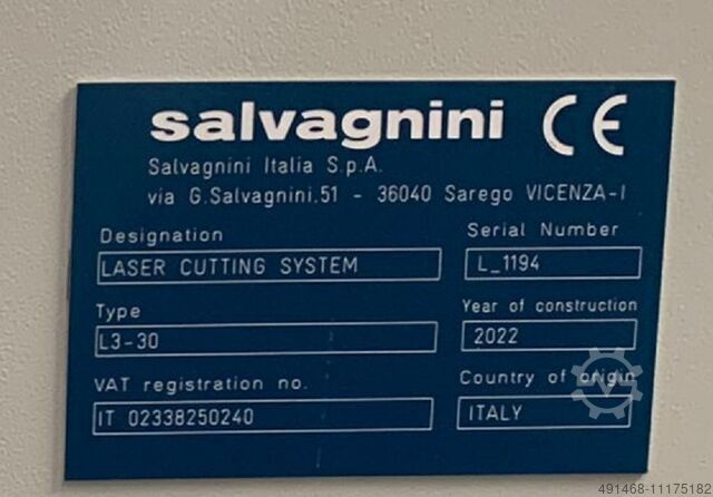 Salvagnini L3-30 | ~550 ώρες | 6000w Salvagnini L3-30