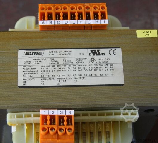 Transformator 1,6 kVA ELME E14-A542H