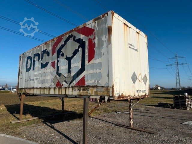 Växelflakssläp KRONE 745 BDF Kleiderkoffer+Rolltor+Kleider