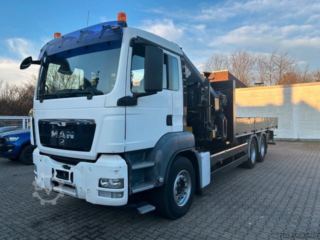 Żuraw samochodowy MAN 26.360 TGS Pritsche + HIAB 477 Kran 6x4