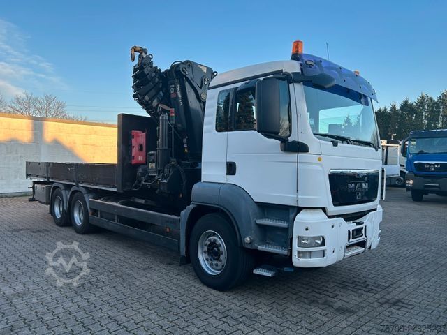 Żuraw samochodowy MAN 26.360 TGS Pritsche + HIAB 477 Kran 6x4