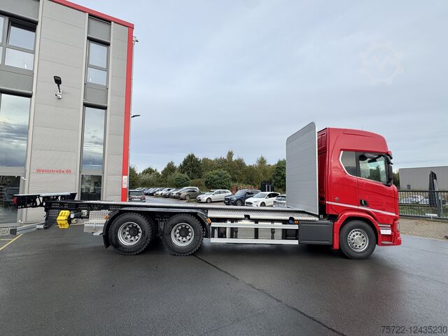 Log transport Scania R5906x4 Fahrgestell/Kran NACH WAHL/LAGER