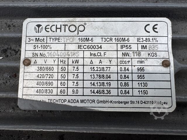 Vacuum pump Vacuum Pfeiffer DUO 250 A