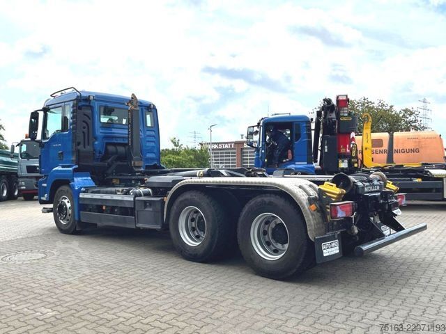 Φορτηγό γερανός roll-off MAN TG-S 26.470 6x4 Abrollkipper kurzer Radstand