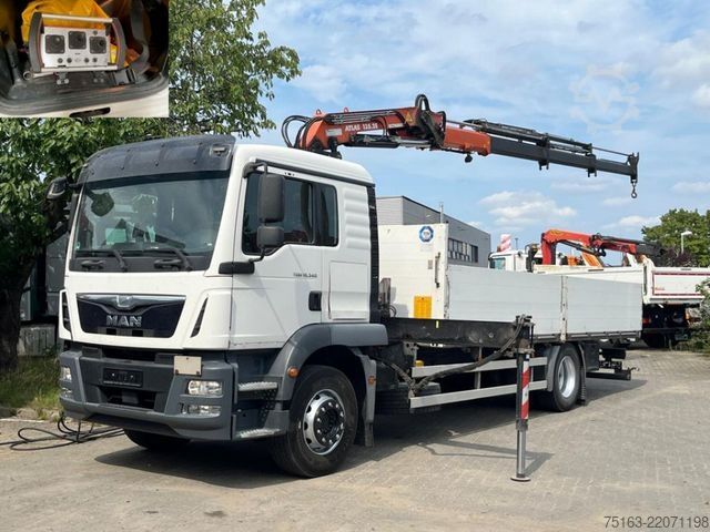 Camion cu platformă MAN TG-M 18.340 4x2  Pritsche Kran Atlas 135.2+Funk