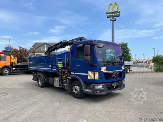 Tipvogn varebil MAN TG-L 8.190.4x2 BL 2-Achs Kipper Kran Hiab 078+Gr