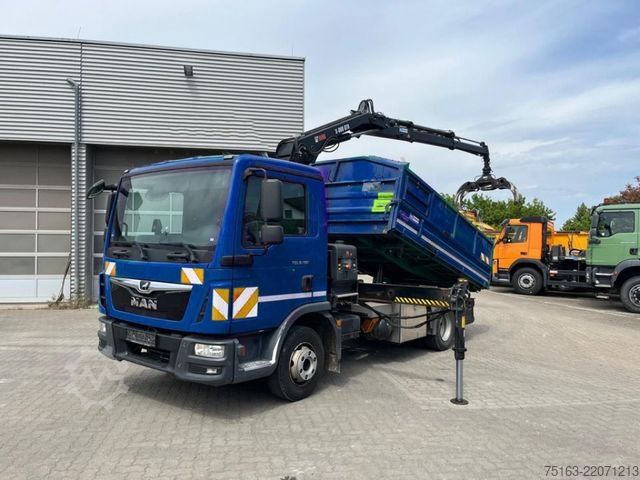 Tilpasset varevogn MAN TG-L 8.190.4x2 BL 2-Achs Kipper Kran Hiab 078+Gr