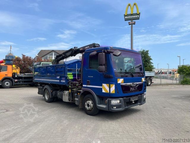 Tilpasset varevogn MAN TG-L 8.190.4x2 BL 2-Achs Kipper Kran Hiab 078+Gr