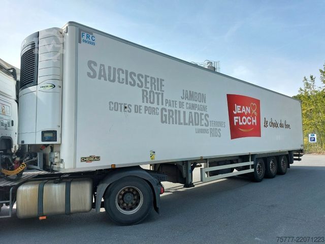 Ψυκτικός ημιρυμουλκούμενος CHEREAU CSD-Tiefkühlauflieger-Carrier-SAF-Rohrbahnen