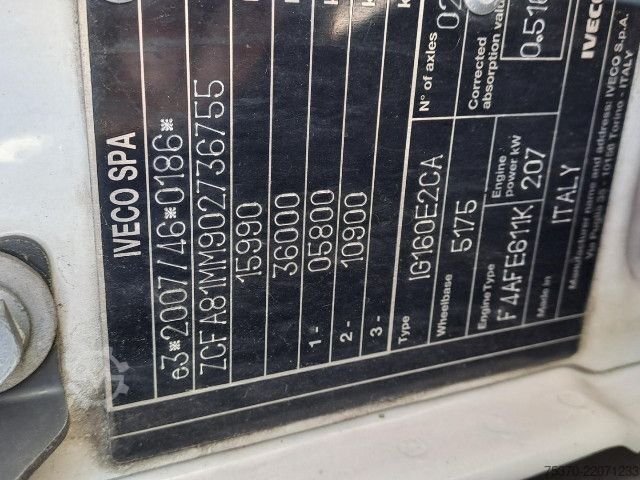 Camion caisson IVECO EUROCARGO ML160E28/P