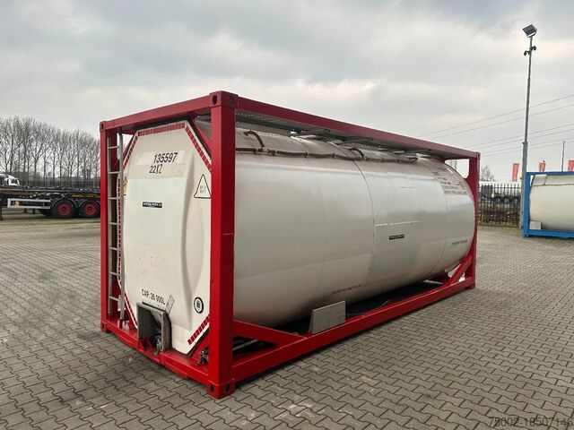 Containerul rezervor Singamas 20FT ISO, 26.000L/1-COMP/3 BAFFELS/3 manholes, ...