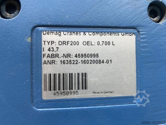 Chassi com acionamento por roda de fricção para sistema de ponte rolante leve, chassi de ponte rolan DEMAG DRF 200-B14-1-43