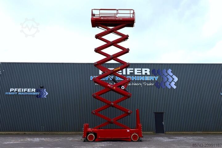 Schaarlift PB Lifttechnik S225-12ES Electric, 22.5m Working Height, 450kg Ca