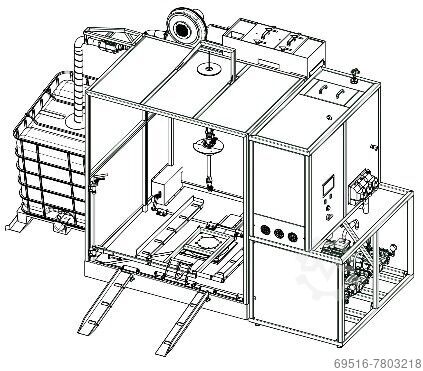 Wassysteem voor IBC containers Vacat-Technika MK1005/63/1