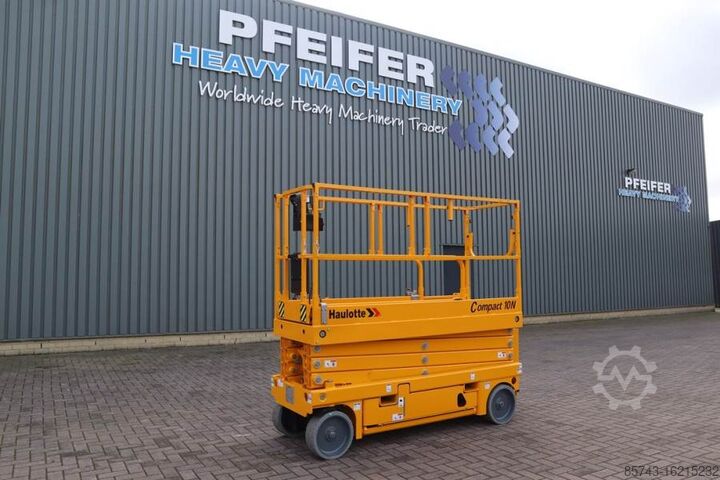 Scissor lift Haulotte Compact 10N Valid Inspection, *Guarantee! 10m Work