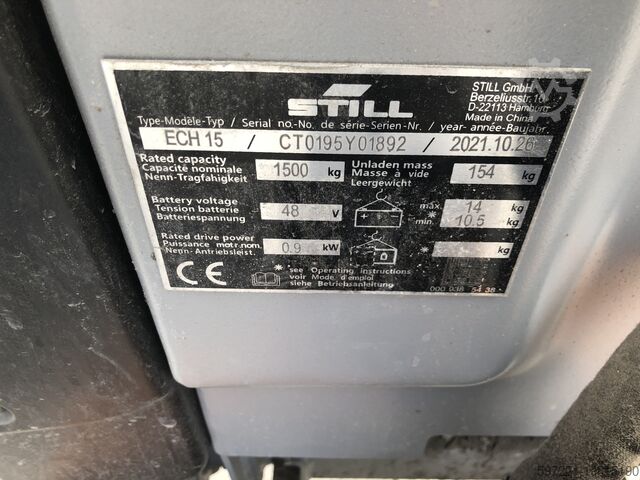 Elektrische palletwagens Still ECH15/LIION