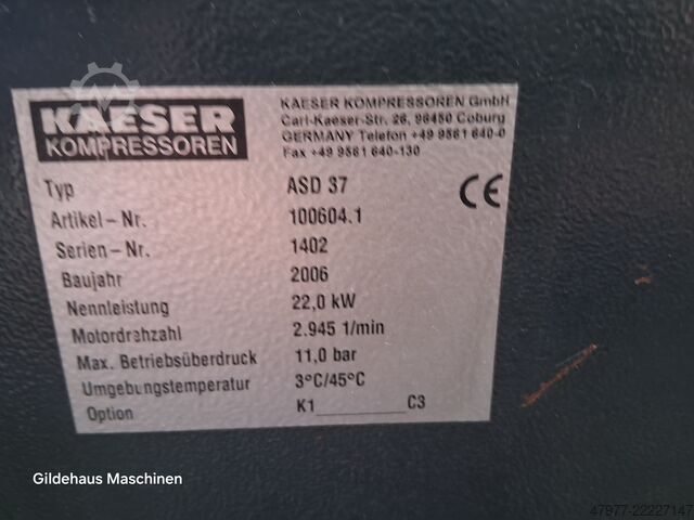 Skruvkompressor Kaeser ASD 37