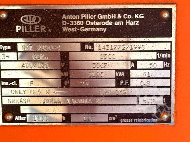 Generator Dresser Rand Power KGH2SL3 Piller Liquid