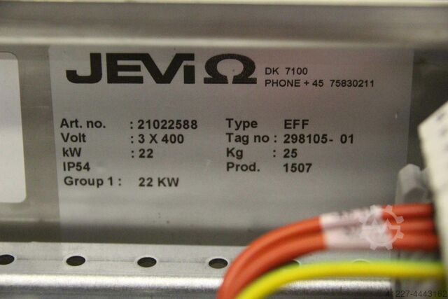 Elektrische halverwarming 30 kW Jevi EFF 22 kW