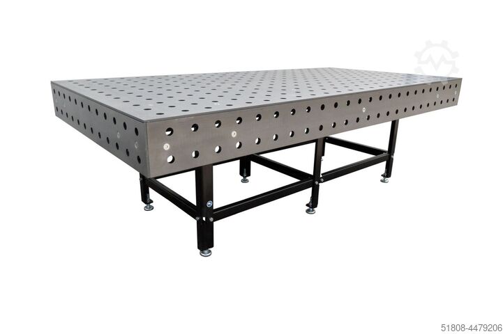 3 D-welding table systems without height adjustmen KK Kletzer Schweißtisch SWT 80/16M Ø28 Fix 2480x1230