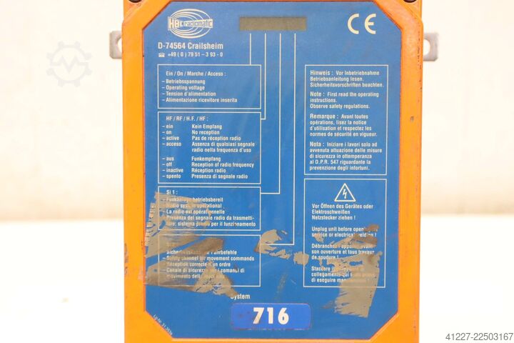 Radiostyring til kranbetjening HBC radiomatic FSE 716  micron 5