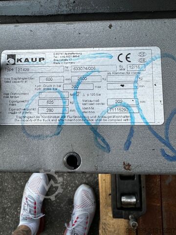 Dupla viljuška za palete Kaup Kaup 2T429 Doppelpalettengabel