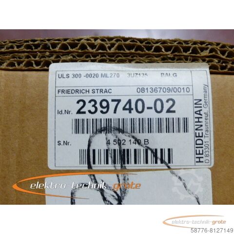 Composant Heidenhain ULS 300-0020 Längenmessstab . 239 740-02 ML 270 mm , Serien-Nr. gemäß Foto - ! -