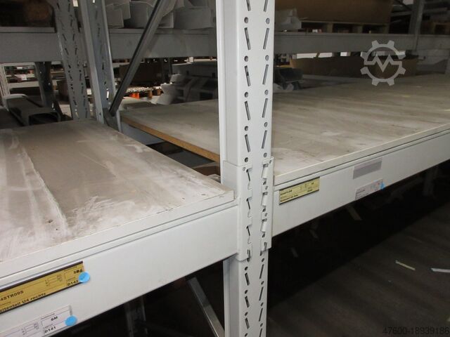 Lagerbyggnad med höglager 300lfm Palettenregal Regal Höhe 2,75m Schwerlastregal Tr 3000Kg mit Holzböden