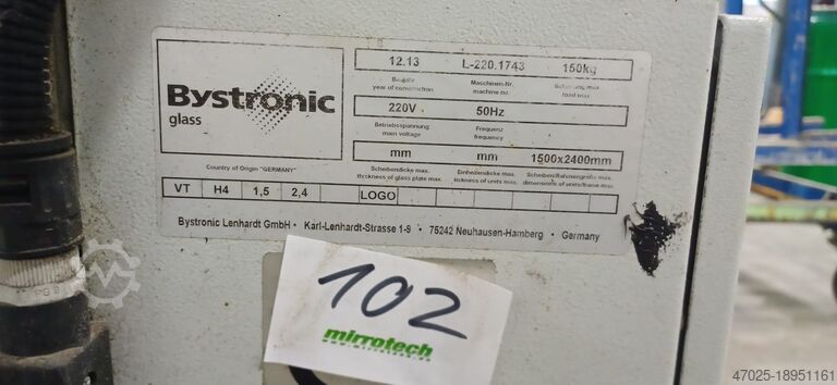 Isolierglasherstellungsmaschine Bystronic Drehtisch