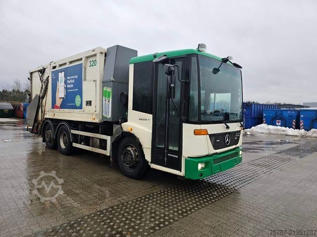 Camión de la basura MERCEDES-BENZ 2629 2 Kammer, Faun, Euro 6 Filter
