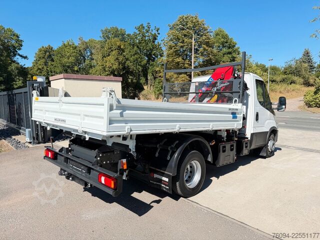 Truck-mounted crane van IVECO Daily 72-180 Meiller Kipper Kran 10m FUNK AHK