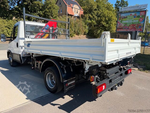 Truck-mounted crane van IVECO Daily 72-180 Meiller Kipper Kran 10m FUNK AHK